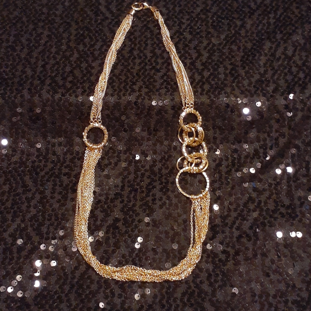 Gold tone Long Necklace